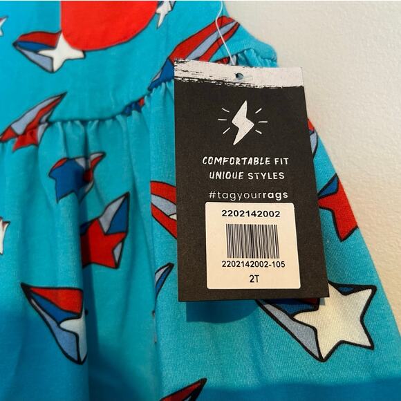 NWT Rags Shooting Stars Patriotic Tiered Dress – 2T - Picture 7 of 8